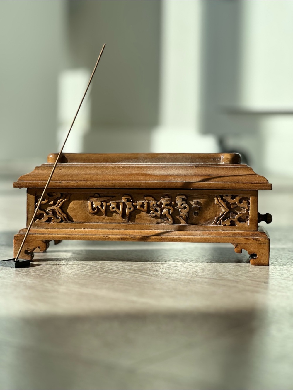 Hand crafted incense holder box